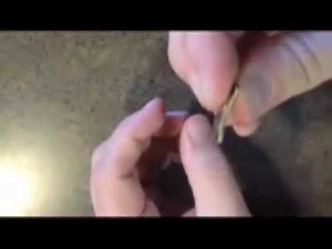 Install a rubber band on a bite our quarter.