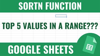Finding The HIGHEST or LOWEST Values Of A Range In GOOGLE SHEETS