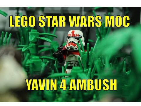 LEGO STAR WARS YAVIN 4 IMPERIAL AMBUSH MOC Video