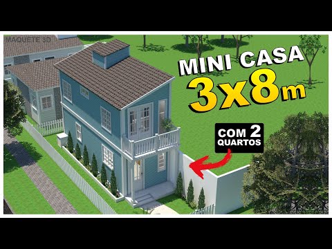 Tiny house 3x8m - With 2 bedrooms/Amazing design...