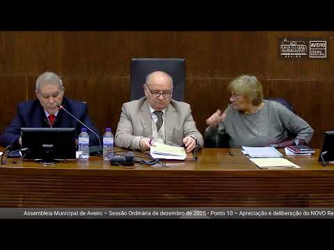 Assembleia Municipal de Aveiro – 2ª Reunião da Sessão Ordinária de dezembro de 2025