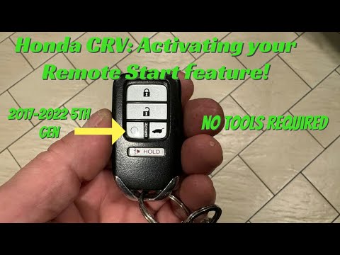 Honda CRV: Turning On the Remote Start feature on your 2017-2022 CRV.