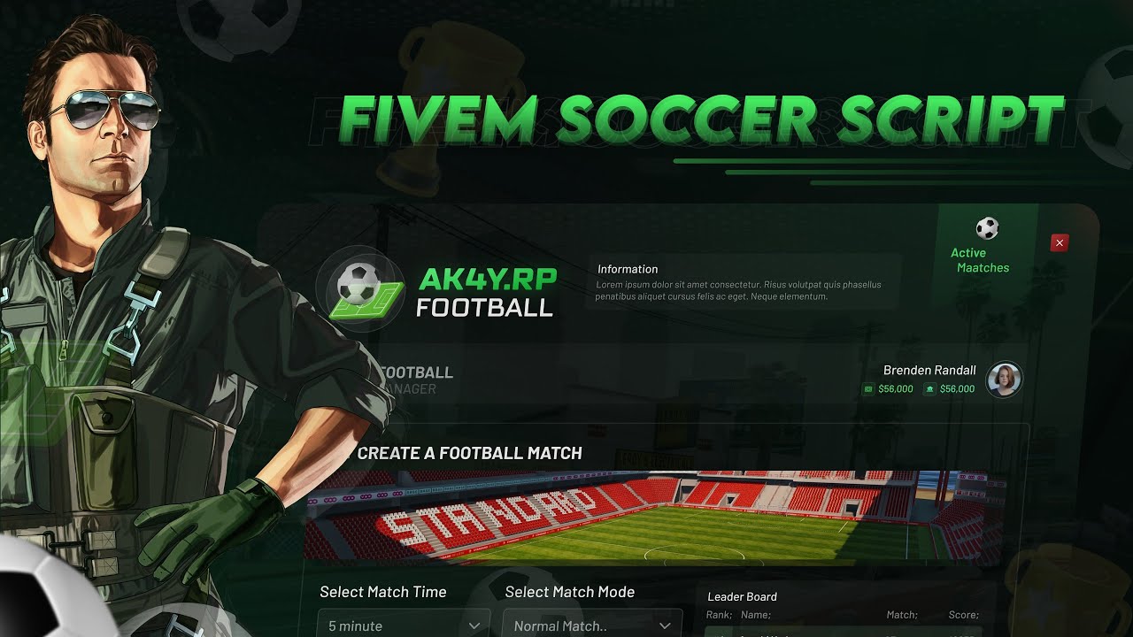 [QB/ESX] Football / Soccer | Map - Cloths - Anims thumbnail 5