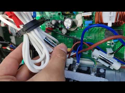 LG Therma V R32 Monobloc outdoor unit Pcb overview.