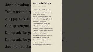 Download lagu Lirik karna ada ko #lagutimur mp3