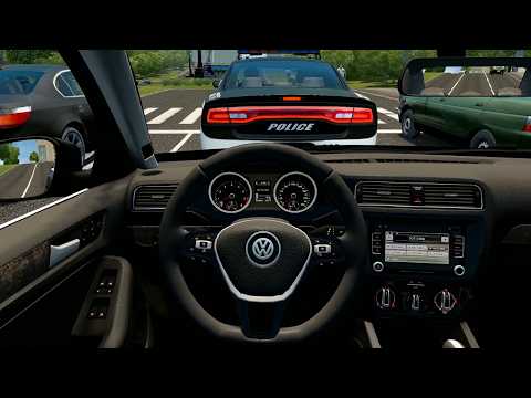 2015 Volkswagen Jetta 1.4 TSI - City Car Driving [G29 Steering Wheel Gameplay]