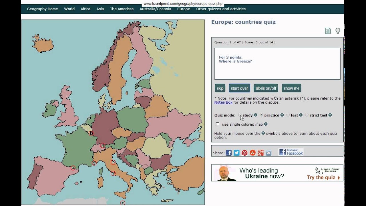 Lizard Point Geography Quizzes: new feature