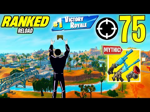 75 Elimination Solo Vs Squad "Ranked RELOAD” Gameplay Wins (NEW! Fortnite Chapter 7 PS4 Controller)