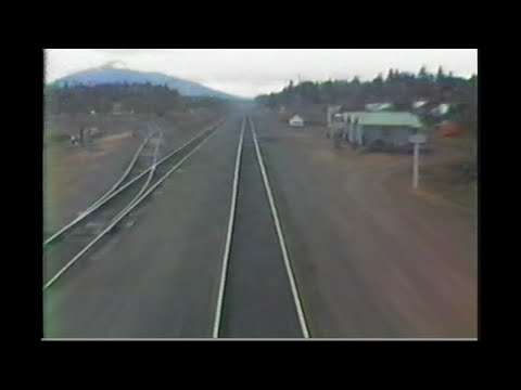 723. SOUTHERN PACIFIC CAB RIDE view from rear car from MP 529 to MP 537  Cresent Lake to Cascade