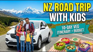 New Zealand Road Trip with Kids 🇳🇿 | 10-Day Vegetarian Itinerary & Budget Breakdown