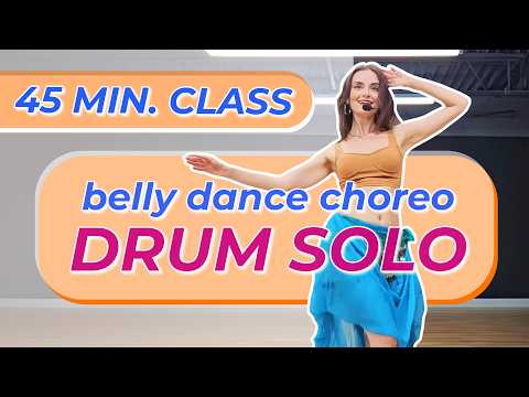 45 minute belly dance tutorial 🔥 beginner level choreography class