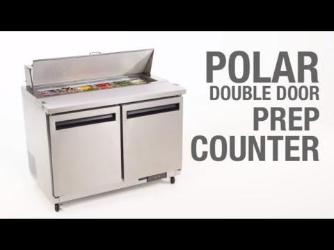 Video Polar RVS saladette - GD882 - 2 deuren
