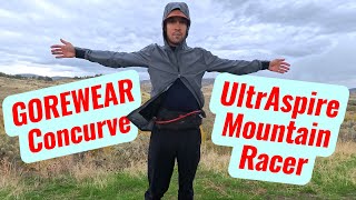 UltrAspire Mountain Racer & GOREWEAR Concurve Review // Wet Weather Run Kit