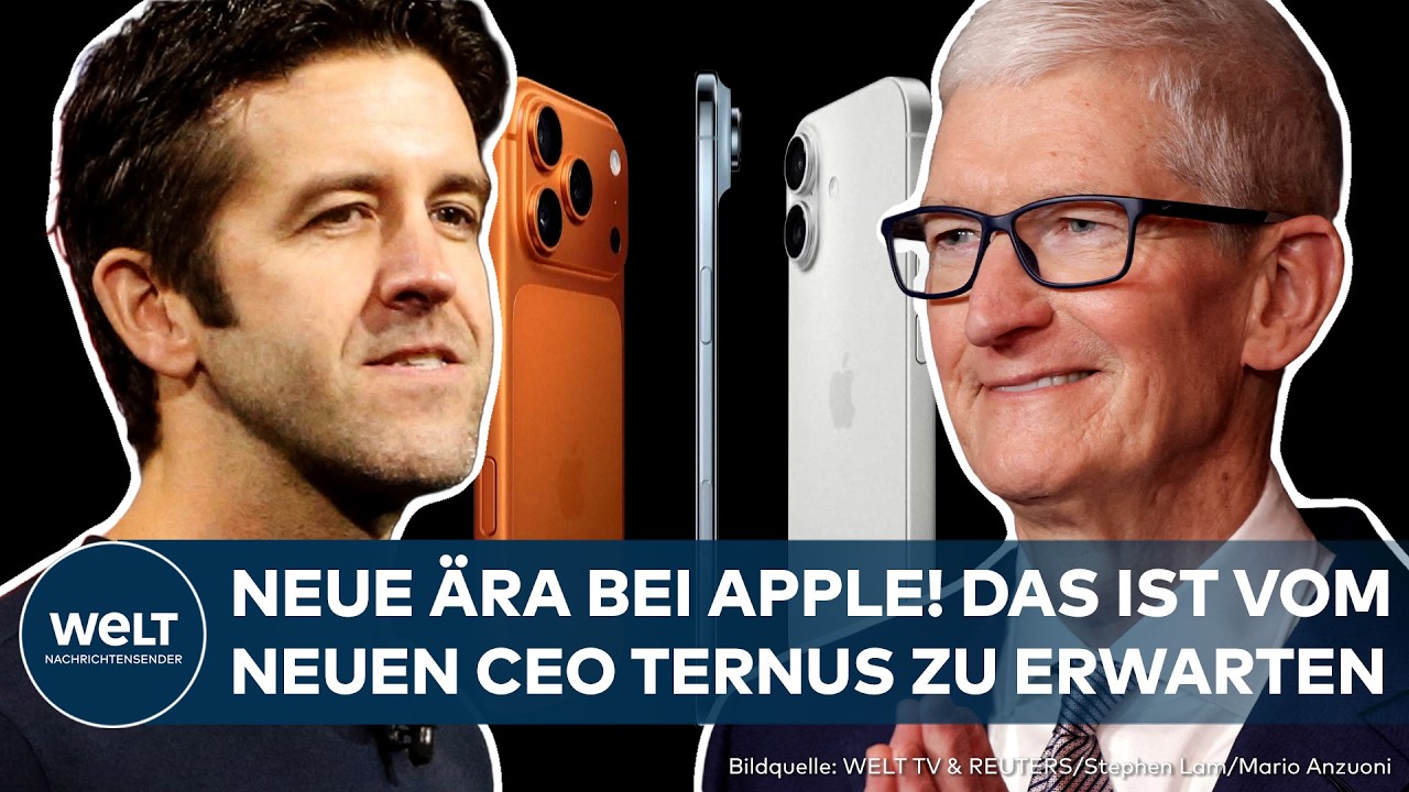 APPLE: Chefwechsel beim Tech-Giganten! Kann John Ternus Tim Cooks Billionen-Bilanz weiterführen?