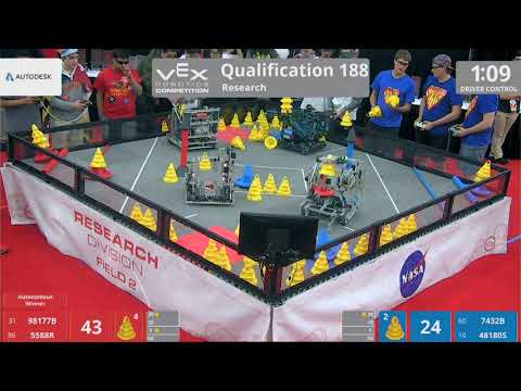 2018 VRC Res Q188 - 98177B 5588R vs 7432B 48180S - 93 to 83