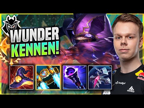 WUNDER IS SO CLEAN WITH KENNEN! - G2 Wunder Plays Kennen TOP vs Fiora! | Patch 11.15