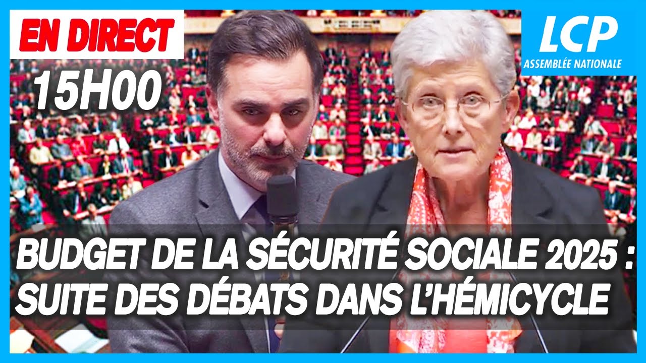 🔴 [DIRECT] Budget de la Sécurité sociale 2025 : suite de l'examen en séance à l'Assemblée - 30/10/24