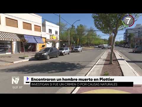 ENCONTRARON UN HOMBRE MUERTO EN PLOTTIER