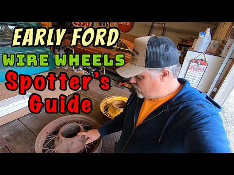 Spotter’s Guide: Early Ford Wire Wheels #hotrod #1932ford #hotroddad #car