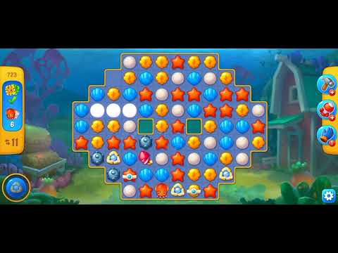 Fish dom level 723 , Squid appears on board after each single move.