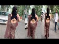 CHAITALI TrendingOn Road Back Pose Saree Video On Youtube Back Saree Video Saree Fashion Saree