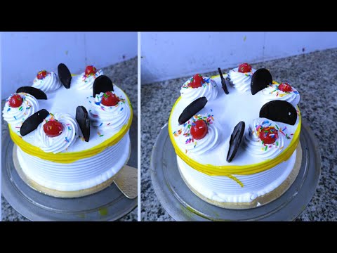 how to make pineapple cake  | pineapple cake decorating. | पाइनएप्पल केक कैसे बनाएं