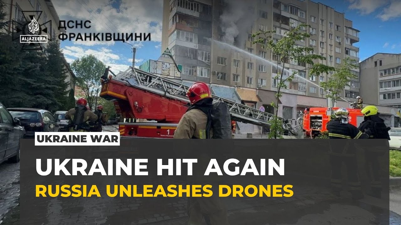 Russia launches mass drone attacks across Ukraine after ceasefire ends