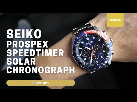 Seiko Prospex Speedtimer Solar Chronograph SSC913P1 SSC913