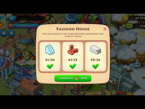 TOWNSHIP opening Fashion House | Township gameplay Level 48