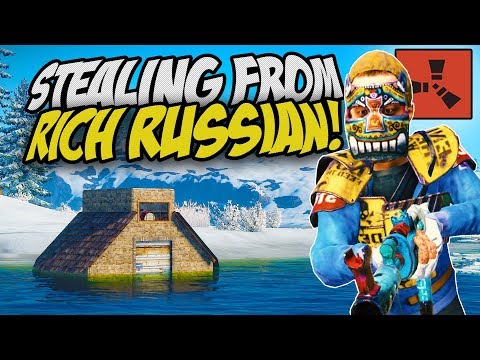 STEALING EVERYTHING from SUPER RICH RUSSIAN! - Rust Solo Survival Gameplay