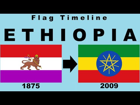 Flag of Ethiopia: Historical Evolution (with the anthem of Ethiopia: Wedefīt Gesigishī Wid Inat ...)