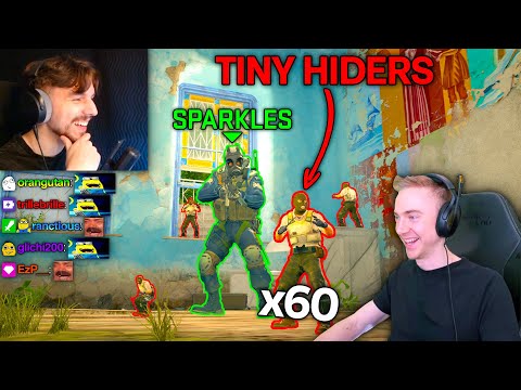SPARKLES vs. 60 TINY HIDERS (1v60)