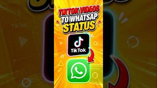 Download lagu NEW‼️ How to Share TikTok Videos to WhatsApp Status #shorts 🔥 mp3