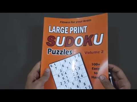 Large Print SUDOKU Puzzles: 100+ Easy to Hard Puzzles - Train your brain anywhere, anytime  - Vol.2