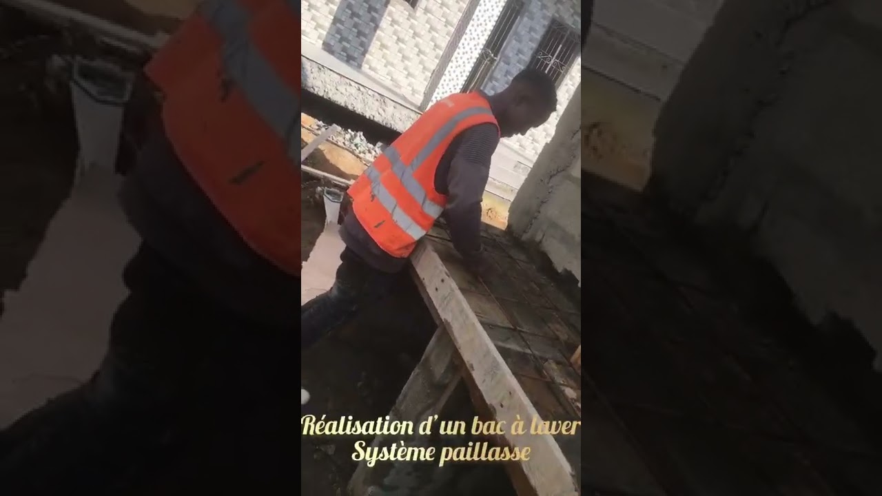 Réalisation d’une paillasse et d’un bac à laver système paillasse