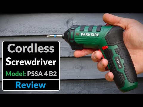 Parkside Cordless Screwdriver Model: PSSA 4 B2 (Testing & Review)
