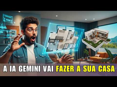 Isso Vai Mudar a Construção Civil! Gemini Faz Planta e 3D Automático!
