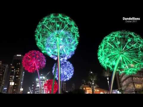 Instalacja rzeźby polskiego artysty w przestrzeni miejskiej Dubaju (Dandellions/Dubai/Mirek Struzik)