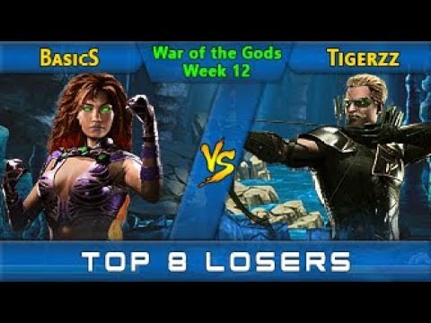 BasicS (Starfire/Darkseid) Vs Titaniumtigerzz (Hellboy/Arrow) - TOP 8 - Injustice 2 - WOTG S2W12