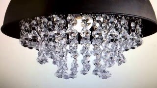 EBAY - Retro Vintage Antique Black Pendant Light Industrial Style Glass Iron Chandelier