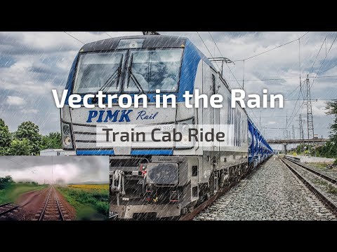 Cab Ride Bulgaria 🛤️ Vectron Into the Rain 🌦 PIMK Rail train from Burgas