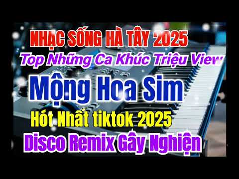 Nhạc sống Hà Tây 2025 | Mộng Hoa Sim Disco Remix Hot Tiktok Hay Nhất 2025 | Organ Tuấn Linh