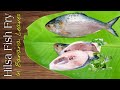 Hilsa Fish Fry In Banana Leaves Hilsa Fish Fry ଇଲିଶି ମାଛ ଭଜା ପ୍ରସ୍�