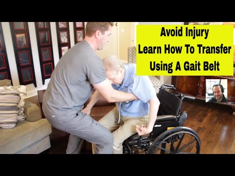 How To Transfer Using A Gait Belt. Safe Transfers. Protect Yourself and Who You are Transferring.