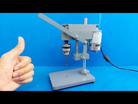 Homemade Mini Bench Drill from PVC