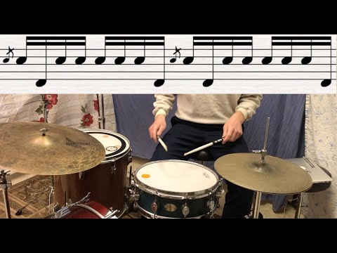 Simple way to start incorporating your bass drum during fills... put kick on (e) and (a)
