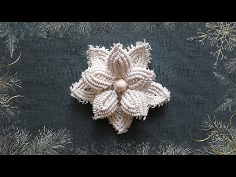 DIY Macrame Star Ornament Tutorial Handmade Christmas Tree Decoration