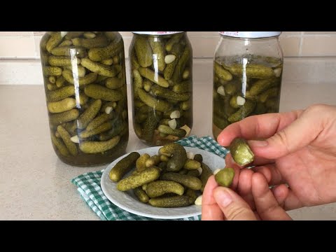 Çıtır Çıtır Ses Veren Uzun Süreli Saklayabileceğiniz Kornişon Turşu