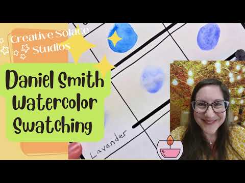💜Daniel Smith Lavender Swatching💜daniel smith lavender watercolor swatches