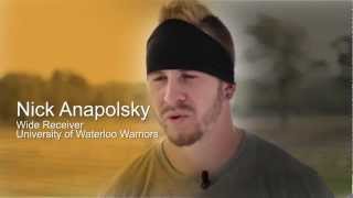 Interview with Waterloo Warriors wide receiver Nick Anapolsky